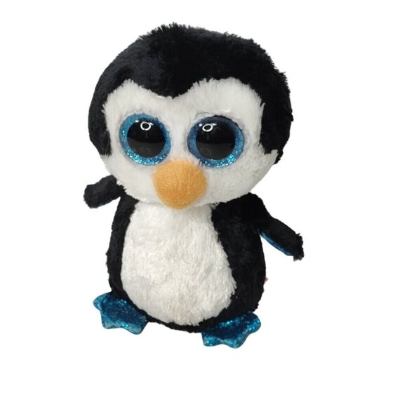 TySilk Beanie Boos Waddles The Penguin Stuffed Animal Plush Toy 2019 NO HANG TAG - Picture 1 of 8